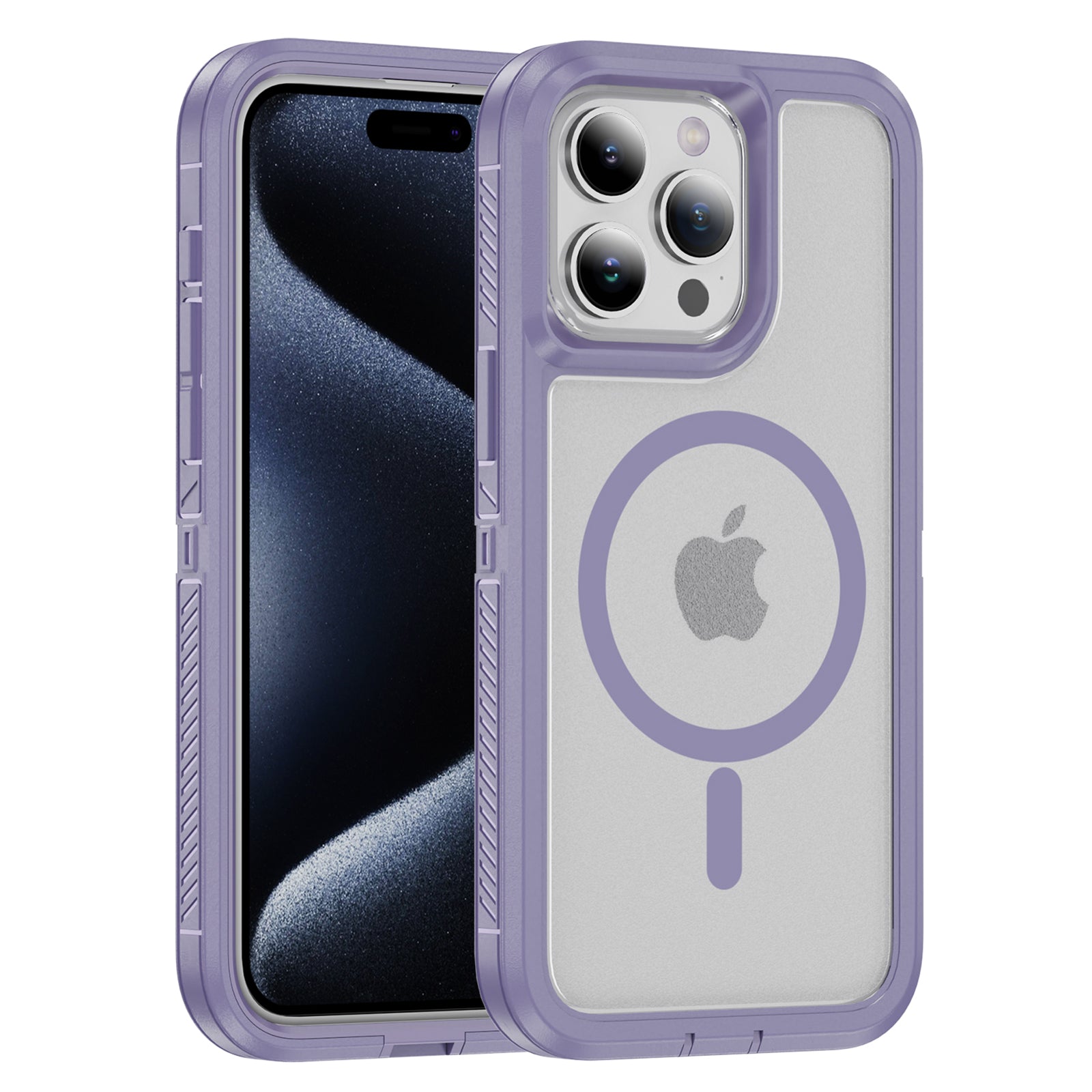 For iPhone 15 Pro Case Compatible with MagSafe Matte TPU+PC Bump Proof Phone Cover For iPhone 15 Pro Case Compatible with MagSafe Matte TPU+PC Bump Proof Phone Cover